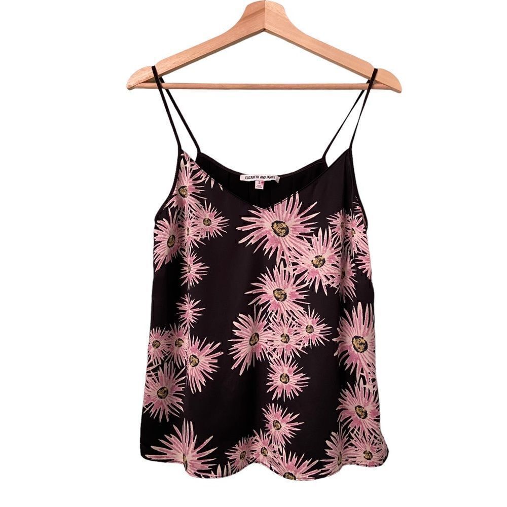 Elizabeth & James Silk Floral Tank-Top in Size Small